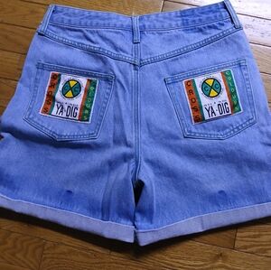 Cross Colours Women's Light Blue Jean Shorts W 15 R 12 L 16
